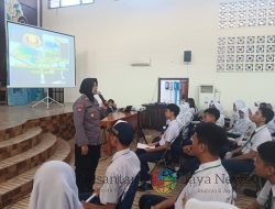 Srikandi Polres Kediri Kota Ajak Pelajar Stop Bulying dan Bijak Bermedia Sosial Lewat MPLS
