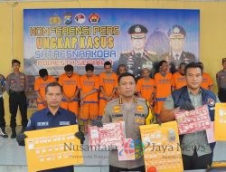 Sembilan Tersangka Pengedar Sabu Dibekuk Polresta Sidoarjo
