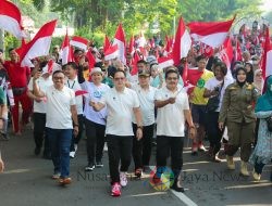 Pj. Gubernur Adhy Bersama Puluhan Ribu Warga Jalan Sehat Sambut Tahun Baru Islam 1 Muharram 1446 H