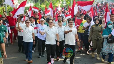 Pj. Gubernur Adhy Bersama Puluhan Ribu Warga Jalan Sehat Sambut Tahun Baru Islam 1 Muharram 1446 H