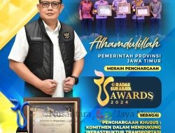 Pemprov Jatim Raih Penghargaan Radar Surabaya 2024 atas Dedikasi pada Transportasi Umum