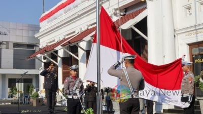 Polrestabes Surabaya Gelar Upacara Peringatan HUT ke-79 RI dengan Semangat Persatuan dan Keberagaman