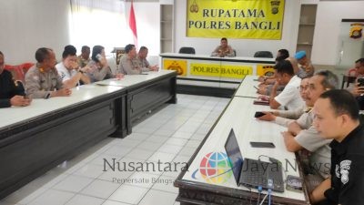 Polres Bangli ikuti Zoom Meeting taklimat Akhir Audit Kinerja Itwasum Polri