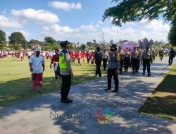 Kapolsek Bangli Pimpin Pengamanan Upacara Peringatan HUT Provinsi Bali Ke-66 dan HUT Pramuka Ke-63 Tahun 2024