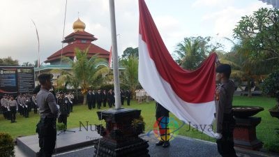 Polres Bangli Gelar Upacara Peringatan HUT ke-79 RI, Wujudkan Cinta Tanah Air dan Bela Negara
