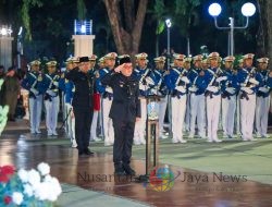Pj. Gubernur Adhy Pimpin Apel Kehormatan dan Renungan Suci di Taman Makam Pahlawan 10 Nopember Surabaya