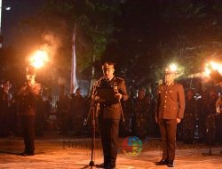 Kapolres Kediri Kota Pimpin Apel Kehormatan dan Renungan Suci di Taman Makam Joyoboyo