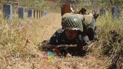 Mental Baja Siswa Dikmata TNI AL Angkatan 44/1 Teruji dalam Latihan Tempur Purboyo