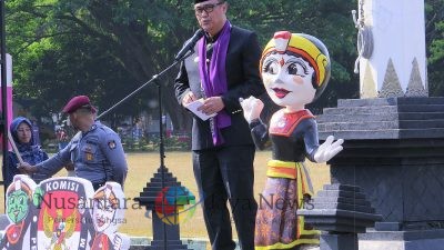 Polresta Malang Kota dan Forkopimda Tanda Tangani Deklarasi Pilkada Serentak Sebagai Sarana Integrasi Keberagaman Budaya di Jawa Timur