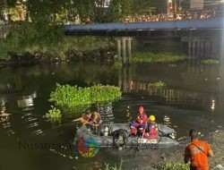 Pencarian Korban Tenggelam di Sungai Jagir Surabaya Berlanjut hingga Malam, Tim Penyelam Diterjunkan