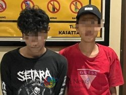 Dua Pemuda Dibekuk di Angkringan Semampir, Ribuan Butir Pil Dobel L Disita Satresnarkoba Polres Kediri Kota
