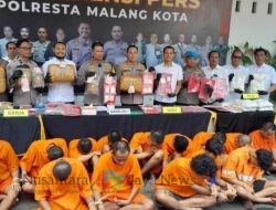 31 Tersangka Narkoba Diamankan Polresta Malang Kota dalam Operasi Tumpas Semeru 2024