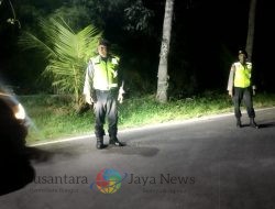 Polsek Abiansemal Gelar Patroli Biru, Tingkatkan Keamanan Di Jalur Sepi