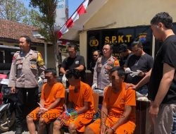Polisi Berhasil Amankan 3 Tersangka Perampokan dan BB 6 Motor di Jember