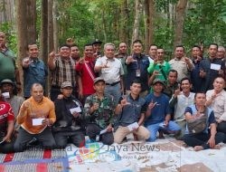 Kadep HHBK Perhutani Tinjau Kegiatan Penyadapan Getah Pinus di KPH Bondowoso, Berikan Pembinaan pada Penyadap