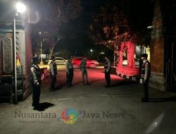 Satgas Preventif Subsatgas Pam Objek Gelar Patroli Malam Amankan Tahap Pemilu Bali