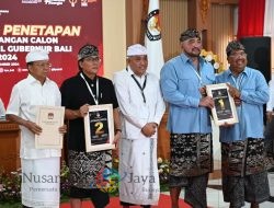 KPU Bali Undi dan Tetapkan Nomor Urut Paslon Cagub Cawagub 2024