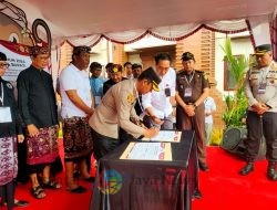 Kapolres Badung Bersama Forkopimda Hadiri Penetapan Nomor Urut Paslon Bupati dan Wakil Bupati Badung