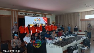 10 Warga Negara Asing Terkait Kejahatan Online Internasional Diamankan Polrestabes Surabaya
