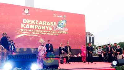 Reog hingga Barongsai, Keberagaman Meriahkan Deklarasi Kampanye Damai Pilgub Jatim 2024