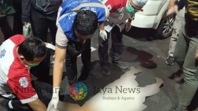 Pemotor Wanita Tewas Usai Tabrak Trotoar dan Tertabrak Truk di Jalan Moestopo Surabaya