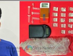 Polres Kediri Tangkap Pemuda Terduga Pengedar Sabu di Kandangan