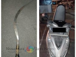 Unit Raimas Polres Pelabuhan Tanjung Perak Amankan Remaja Bawa Sajam di Patroli Malam