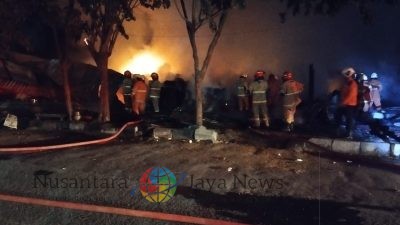 7 Stan di Jl. Kenjeran Surabaya Terbakar, Diduga Karena Kelalaian saat Memasak