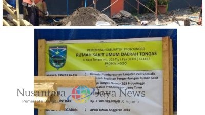 Proyek Asal-Asalan di RSUD Tongas Probolinggo: Diduga Dikerjakan Tanpa Standar