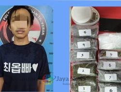 Polres Pelabuhan Tanjung Perak Tangkap Pengedar Ganja di Putat Jaya Surabaya