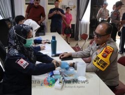 HUT Humas Polri ke-73, Polrestabes Medan Gelar Donor Darah Demi Kemanusiaan