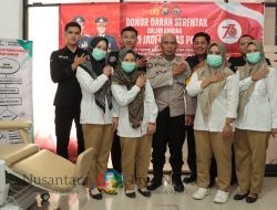 Kapolres Nganjuk Apresiasi Sinergi Polres dan Wartawan dalam Kegiatan Donor Darah HUT Humas Polri ke-73