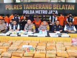 Polres Tangsel Berhasil Ungkap Penyalahgunaan Narkotika dan Sita Sabu Hingga Ganja