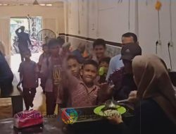 DPC GRIB Jaya Kota Medan Peduli Adakan Makan Siang Gratis di Kantor Sekretariat, Anak Sekolah Sangat Antusias