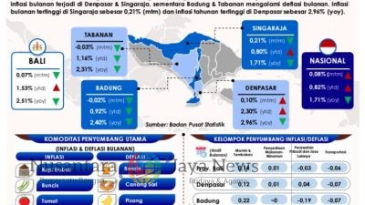 Provinsi Bali Catat Inflasi 0,07% pada Oktober 2024, Dipengaruhi Kenaikan Harga Kopi dan Sayuran