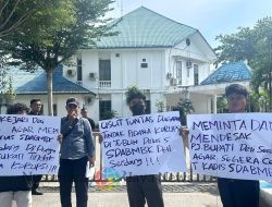 Temukan Dugaan Tipikor di Dinas SDABMBK Deli Serdang, GMSI Sumut Gelar Aksi Unjuk Rasa
