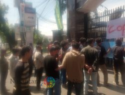 Kejatisu Digeruduk Puluhan Mahasiswa Pemberantas Korupsi Usut Dugaan Mark Up Disdik Labura