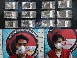 Dua Pengedar Sabu di Tambaksari Surabaya Ditangkap Polisi, 28 Paket Sabu Diamankan