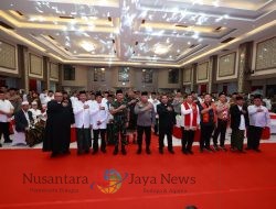 Kapolri Dan Panglima Hadiri Doa Lintas Agama di Jatim