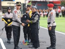 Kapolda Jatim Pimpin Apel Besar Petugas Polmas dan Satkamling Pasca Pilkada