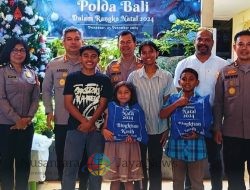 Polda Bali Salurkan Bingkisan Kasih dan Sembako ke Panti Asuhan Sambut Natal dan Tahun Baru