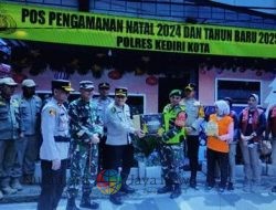 Jelang Tahun Baru 2025, Polres Kediri Kota Gelar Pospam Operasi Lilin Semeru 2024 di Jalan Letjen Suprapto