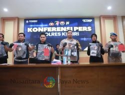 Kurang dari 24 jam Polres Kediri Berhasil Amakan Pelaku Pembunuhan