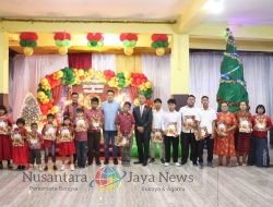 Keluarga besar polres Binjai rayakan Natal Tahun 2024