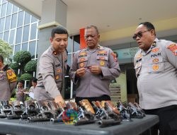 Polres Gresik Gelar Pemeriksaan Senjata Api