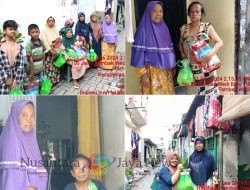 Rayakan HUT ke-4, Akuratmedianews.com Bagikan 50 Paket Sembako untuk Warga