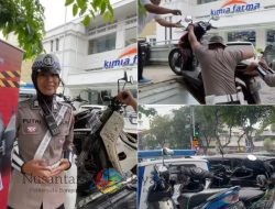 Satlantas Polrestabes Surabaya Tindak 18 Kendaraan dengan Knalpot Tidak Standar