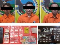 Dua Kasus Narkoba Terungkap, Tiga Tersangka Diamankan Polres Nganjuk