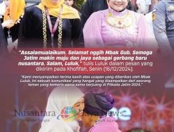 Legowo Pasca Pilkada Jatim, Luluk Kirim Ucapan Selamat Hangat ke Khofifah