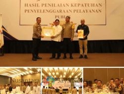 Polres Pelabuhan Belawan mendapatkan penghargaan dari Ombudsman RI dengan predikat nilai tertinggi dalam kepatuhan pelayanan publik